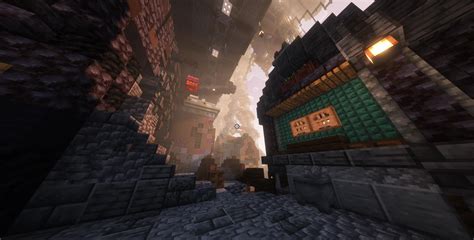 A View Of My Steampunk Cyberpunk City Project R Minecraftbuilds