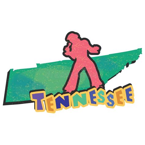 Tennessee State Map. Vector Illustration Decorative Design Stock ...