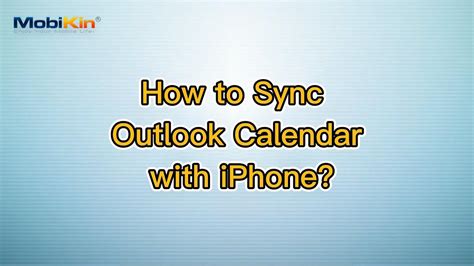 How To Sync Outlook Calendar With Iphone Youtube