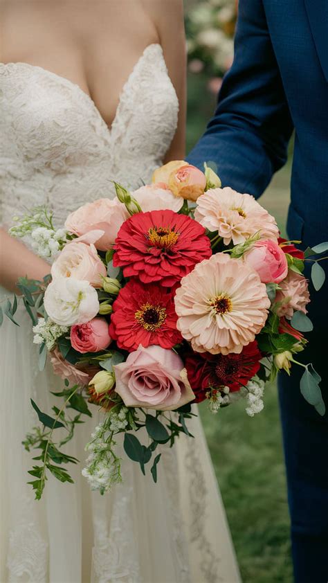 18 Zinnia Wedding Bouquets Vibrant Floral Ideas For Your Big Day