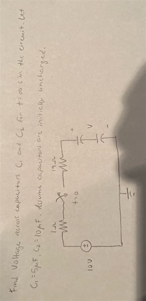 [solved] Find Voltage Across Capacitors C And Gz For Too S In The Circuit Course Hero