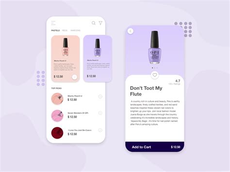 Nail Polish Concept App | Nail polish, App, App design