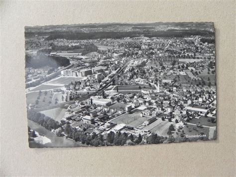 Karte Ansichtskarte Emmenbrücke Luzern Flugansicht ca 1955 Kaufen auf