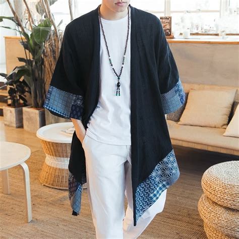 Traditional Mens Japanese Kimono Traditional Mens Yukata Haori