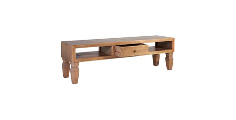 Mueble tv 1 cajón 2 huecos colonial Kaki