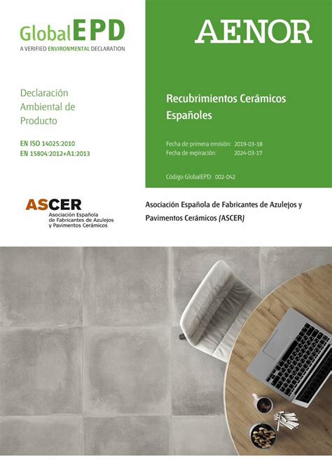 PDF Declaración Recubrimientos Cerámicos Ambiental de Producto