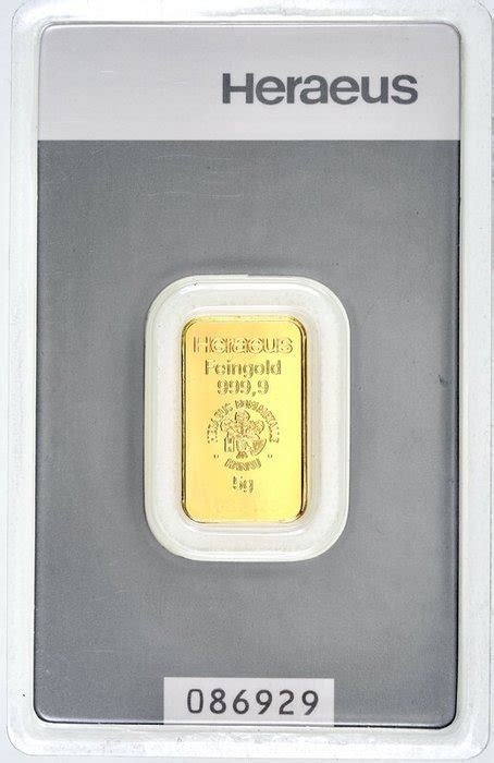 Grams Gold Heraeus Sealed With Certificate Catawiki