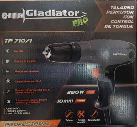 Taladro Percutor Atornillador Gladiator Pro Tp W Fymferreteria