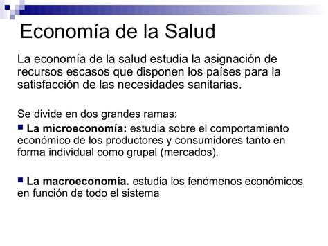 Economia De La Salud