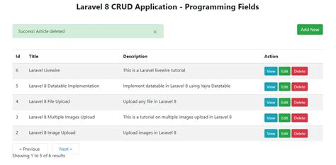 Laravel Crud Application Tutorial For Beginners Programming Fields