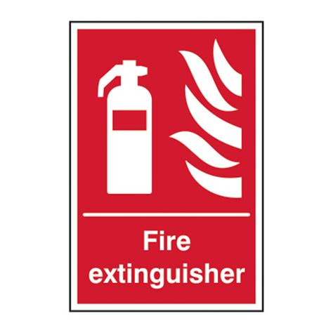 Centurion Fire Extinguisher Sign Self Adhesive Vinyl 200mm X 300mm