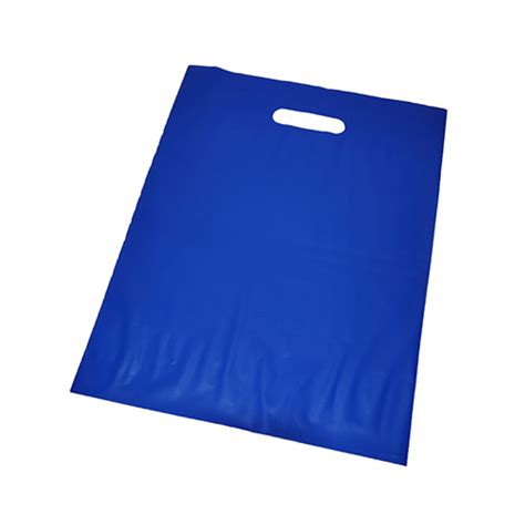 Bolsa riñon azul regalo 30x40cm polietileno alta densidad x 50