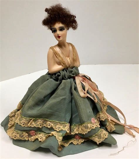 Vintage Boudoir Half Doll Pincushion Chalkwear 1925496823