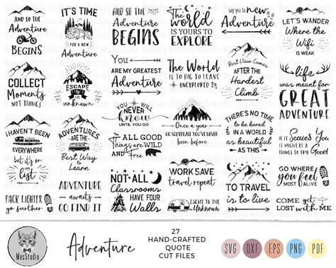 Adventure Quote Svg 380 Crafter Files Free Svg Design Images