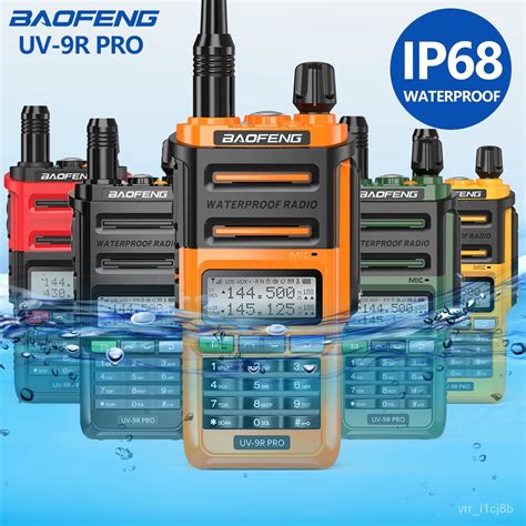 Baofeng Uv 9r Pro Waterproof Ip68 Walkie Talkie High Power Two Way Radio Vhf Uhf Portable Radio