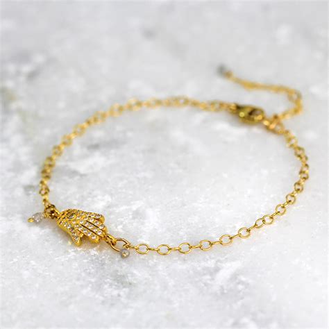 Gold and Diamond Bracelet - Diamond Charm Bracelet