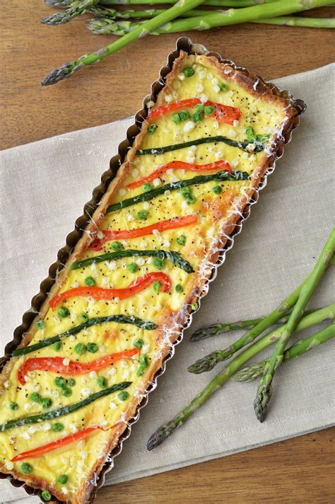 Spring Vegetable Tart Virtually Homemade Spring Vegetable Tart