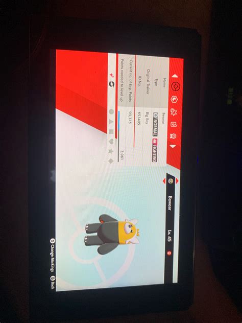 Lf: any pokemon holding rusted shield Ft:shiny bewear with my ot : r ...