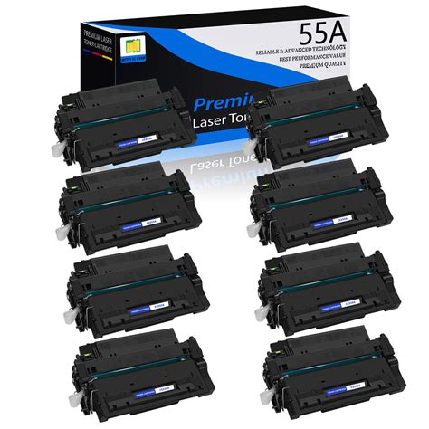 8pk Black Ce255a 55a Toner For Hp Laserjet Enterprise 500 Mfp M525c P3015 P3010 Ebay