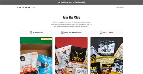 Savory Jerky Of The Month Clubs Jerky Crate Food For Net