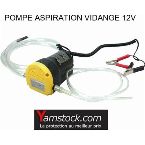 Pompe Vidange Dhuile Moteur Par Aspiration 12V Cdiscount Auto