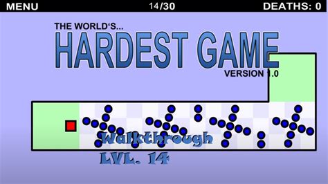 The World S Hardest Game Walkthrough Level Youtube