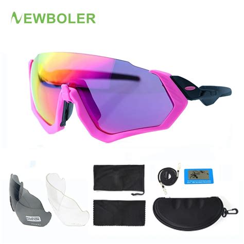 Newboler 2018 Polarized Cycling Sunglasses For Women Pink Mtb Bike