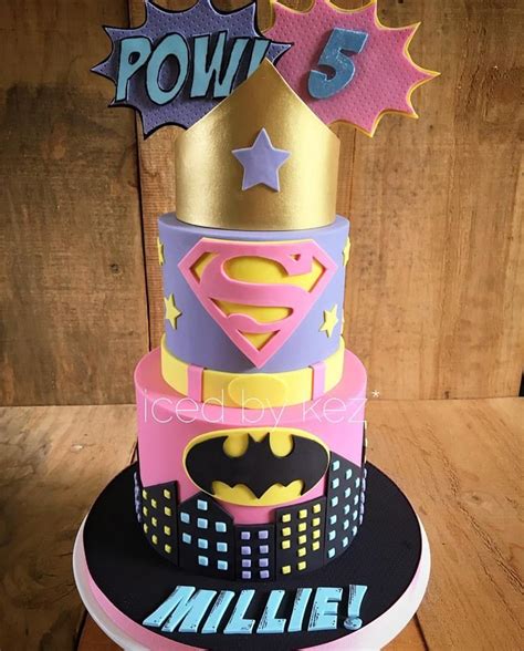 Supergirl Birthday Cake