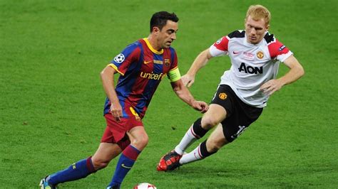 Cuando Xavi Conoci A Su Dolo Scholes Uefa Champions League Uefa