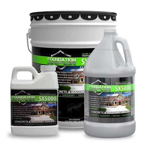 Armor SX5000 Penetrating Silane Siloxane Concrete Sealer And Masonry