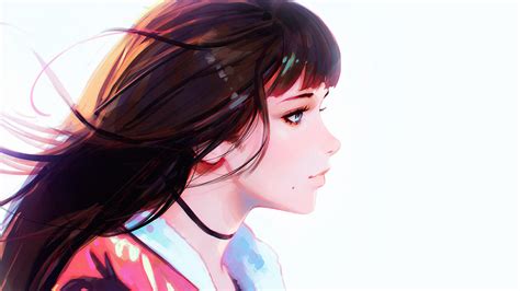 Bd28 Girl Anime Drawing Painting Ilya Art Illustration Wallpaper