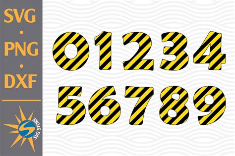 Construction Numbers Svg Png Dxf Digital Files Include By