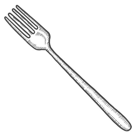 Fork Drawing Vector Art Icons And Graphics For Free Download