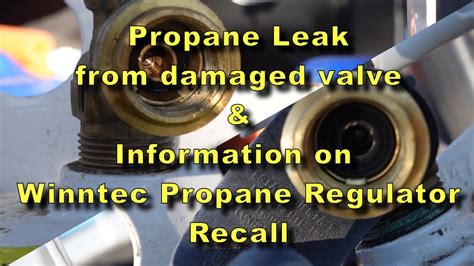 Propane Leak From Valve What I Found Information On Winntec 6020