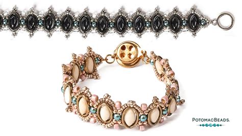 Queen Elizabeth Bracelet Diy Jewelry Making Tutorial By Potomacbeads