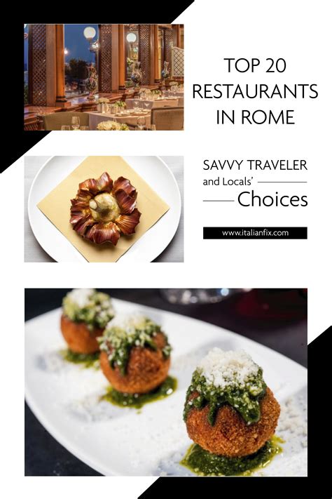 Restaurants in Rome: 20 Top Choices from Food Critics, Travelers and