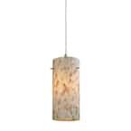 Titan Lighting Capri 1 Light Satin Nickel Pendant TN 11399