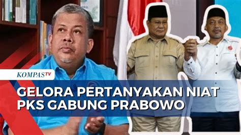 Program Beda Dengan Prabowo Fahri Pertanyakan Niat PKS Gabung Koalisi