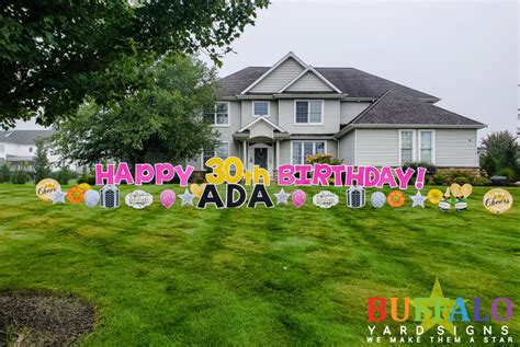 Happy Birthday Yard Signs - Make Them A Star with Buffalo Yard Signs