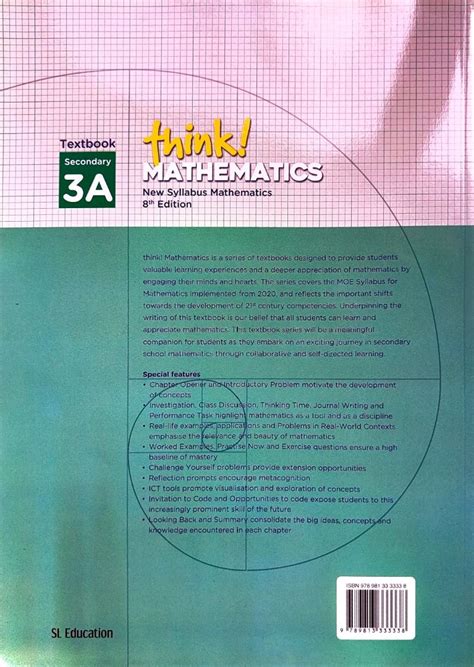 Think Mathematics New Syllabus Mathematics 8th Edition Textbook