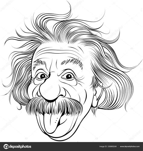 Albert Einstein portrait Stock Vector by ©fogbird 326865248