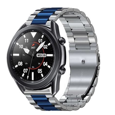 Samsung Galaxy Watch 3 45mm Stahlarmband Silber Blau