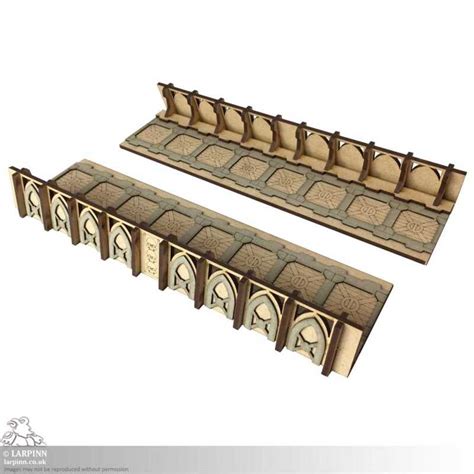 Tabletop Scenics Fortified Trench Straight Sections Mdf Terrain