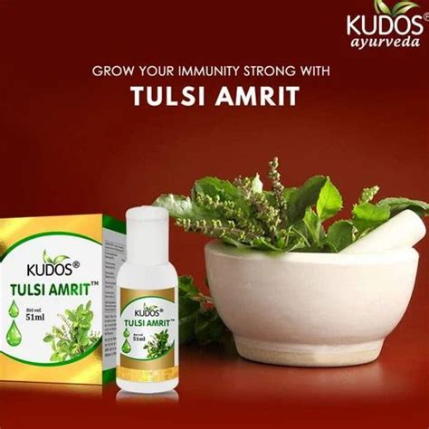 Kudos Ayurveda Tulsi Amrit Best Tulsi Drops For Immunity Booster