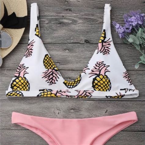 Swim Sexy Pineapple Thong Bikini Poshmark