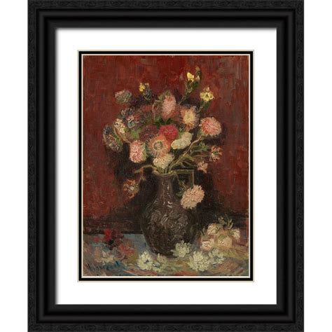 Van Gogh Vincent 12x14 Black Ornate Wood Framed With Double Matting