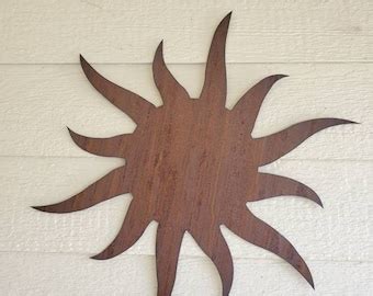 Let The Sun Shine Wall Decor 24 Rustic Metal Sun Etsy