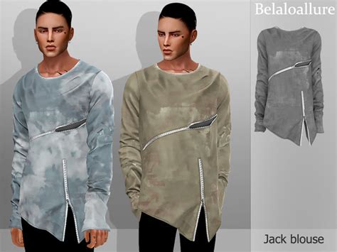 Belal S Belaloallure Jack Blouse Sims Sims Game Sims Mods