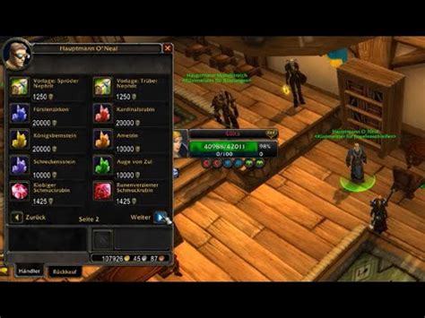 WoW WotLK Classic Phase 3 4 Community Hinweis Edelsteine PvP Händler