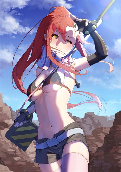 Wallpaper Tengen Toppa Gurren Lagann Littner Yoko Bikini Short